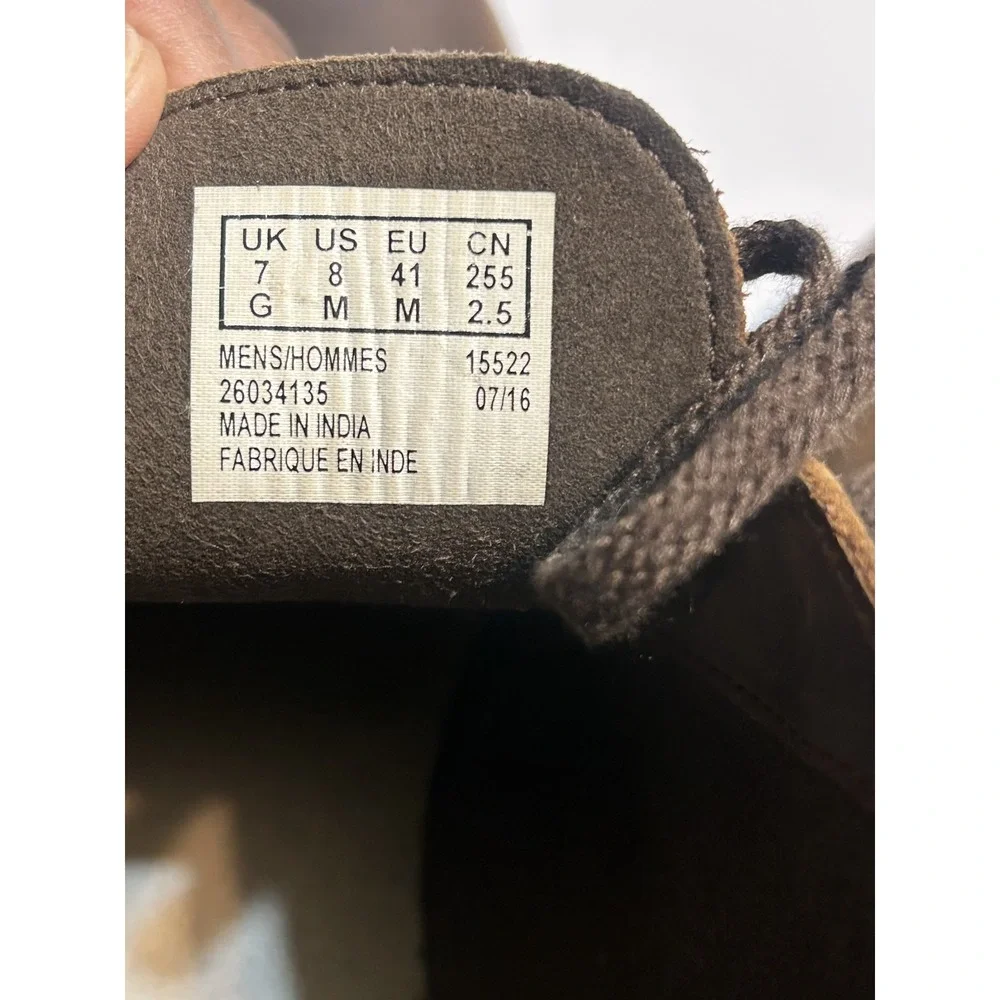 NIB Clark's Men Bushacre 2 Beeswax Chocolate Brown Chukka Boot Western‎ Preppy 8